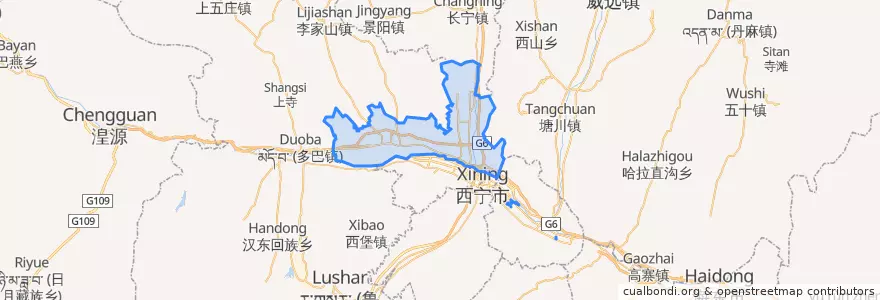 Mapa de ubicacion de 城北区.