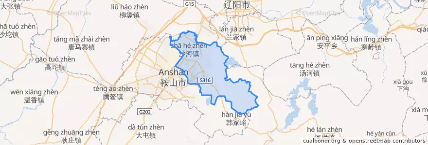 Mapa de ubicacion de 立山区.