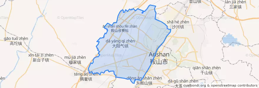 Mapa de ubicacion de 铁西区.