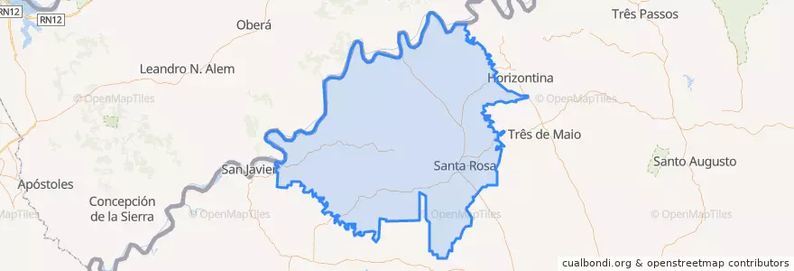 Mapa de ubicacion de Região Geográfica Imediata de Santa Rosa.