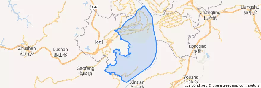 Mapa de ubicacion de 龙都街道.