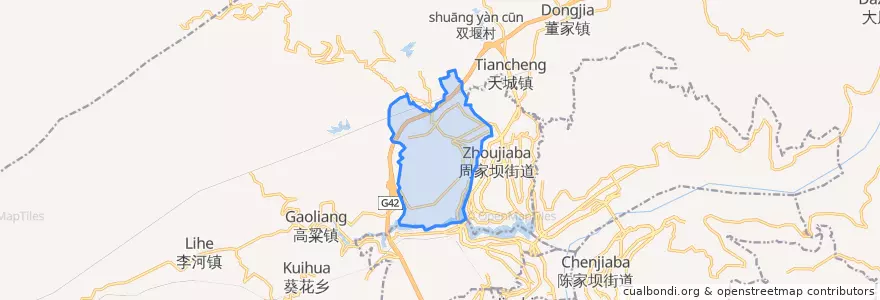 Mapa de ubicacion de Shahe Subdistrict.