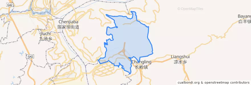 Mapa de ubicacion de Wuqiao Subdistrict.
