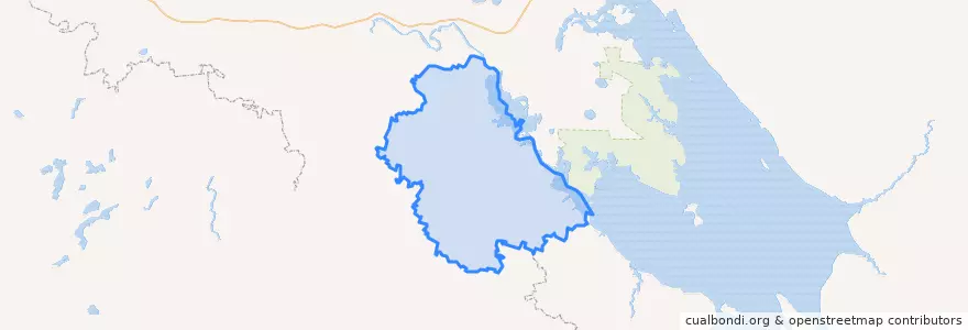 Mapa de ubicacion de Vesyegonsky District.