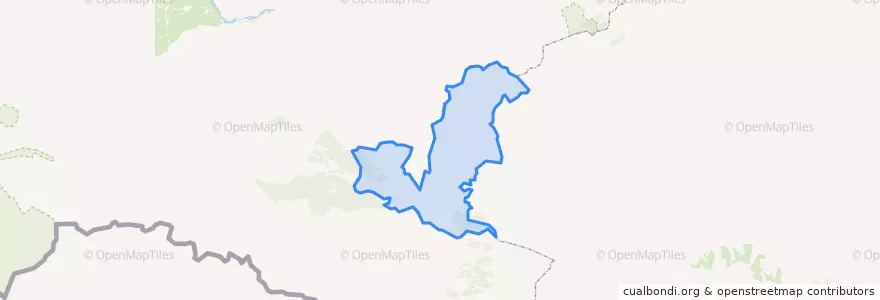 Mapa de ubicacion de Коргонское сельское поселение.