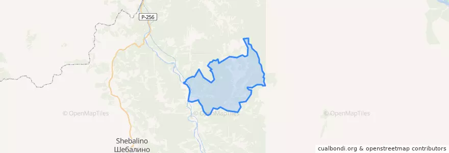 Mapa de ubicacion de Элекмонарское сельское поселение.