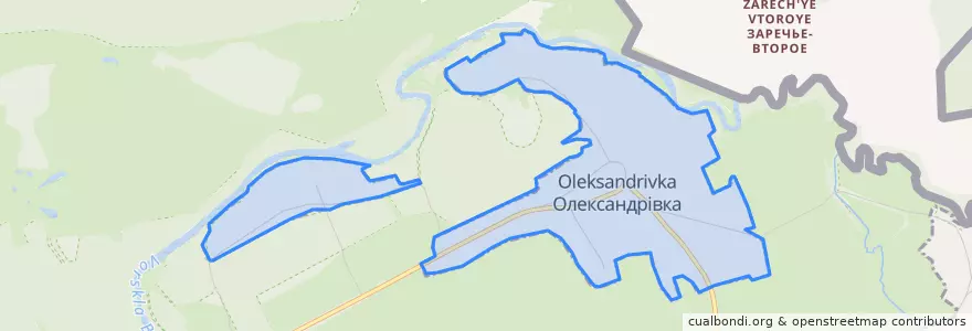 Mapa de ubicacion de Олександрівка.