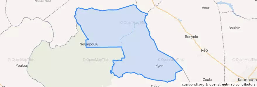 Mapa de ubicacion de Kyon.