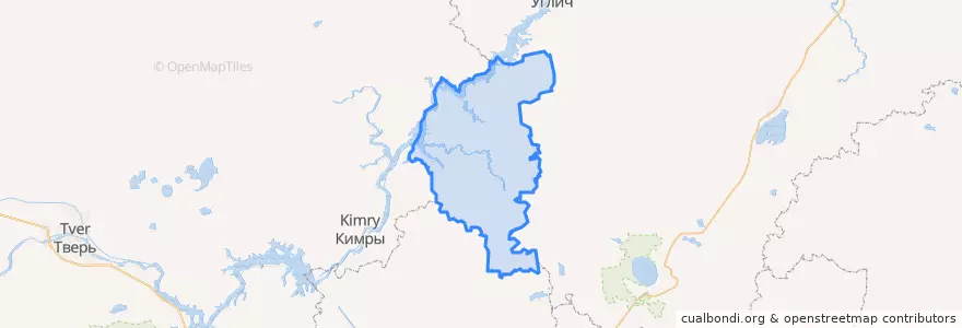 Mapa de ubicacion de Kalyazinsky District.