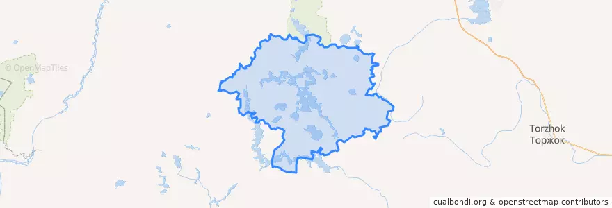 Mapa de ubicacion de Ostashkovsky District.