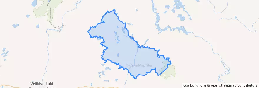 Mapa de ubicacion de Андреапольский муниципальный округ.