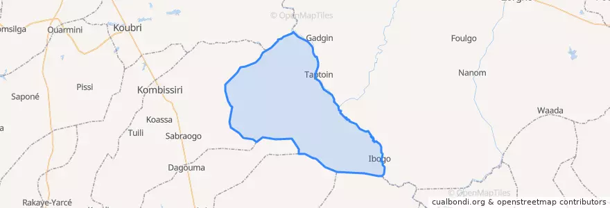 Mapa de ubicacion de Gaongo.