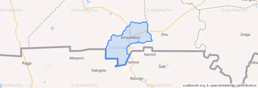 Mapa de ubicacion de Zecco.