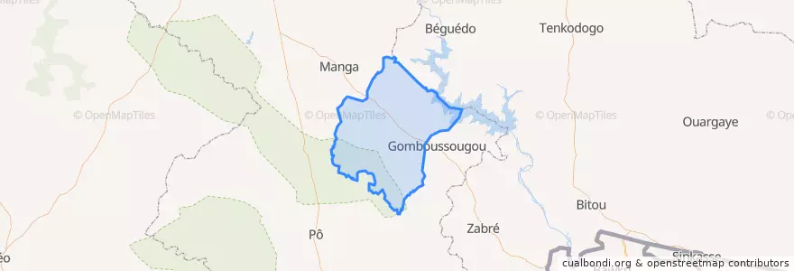 Mapa de ubicacion de Gogo.