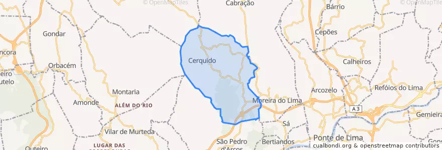 Mapa de ubicacion de Estorãos.