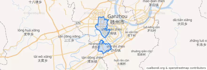 Mapa de ubicacion de 黄金岭街道.
