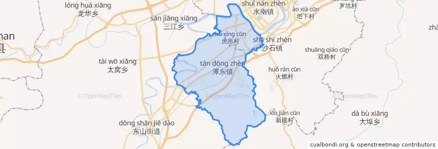 Mapa de ubicacion de 赣州蓉江新区.