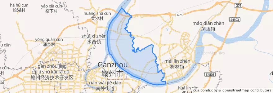 Mapa de ubicacion de 水东镇.