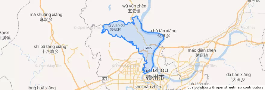 Mapa de ubicacion de 水西镇.