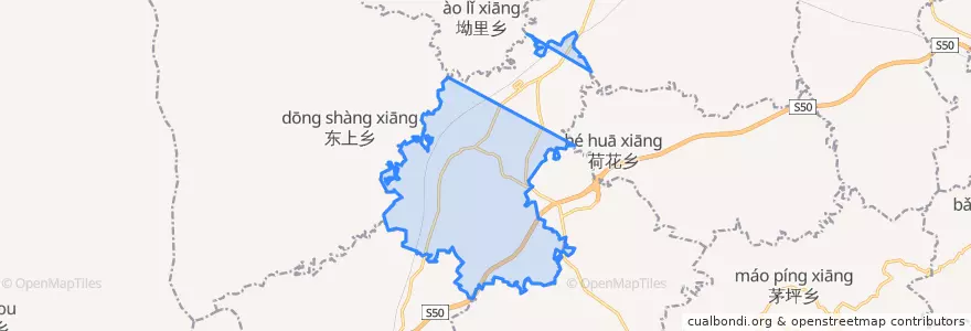 Mapa de ubicacion de 龙市镇.
