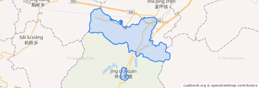 Mapa de ubicacion de 井企集团.