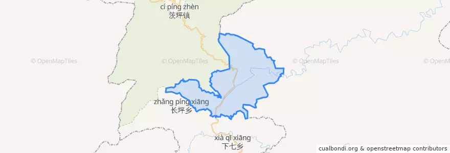 Mapa de ubicacion de 黄垇乡.