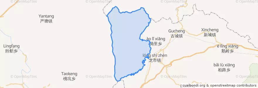 Mapa de ubicacion de 东上乡.