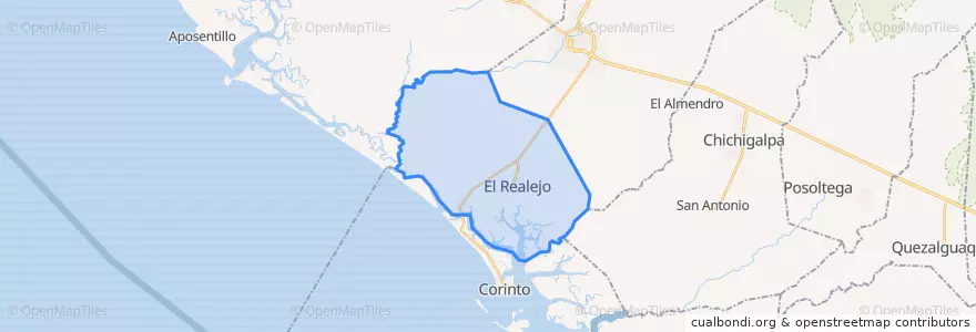 Mapa de ubicacion de El Realejo (Municipio).