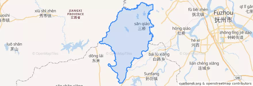 Mapa de ubicacion de 高坪镇.