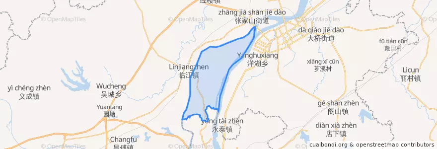 Mapa de ubicacion de 洲上乡.