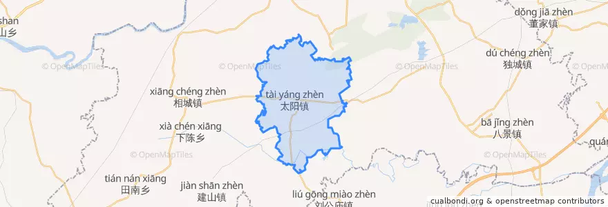 Mapa de ubicacion de 太阳镇.
