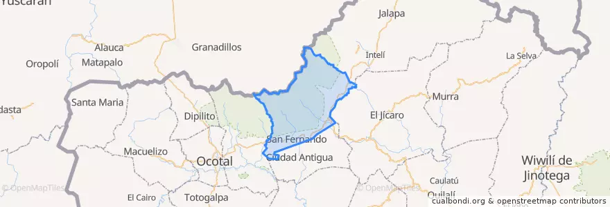 Mapa de ubicacion de San Fernando (Municipio).