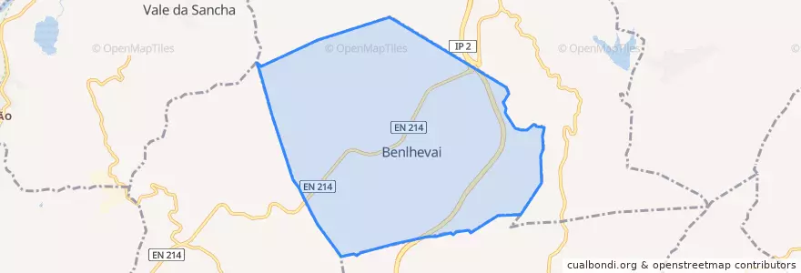 Mapa de ubicacion de Benlhevai.