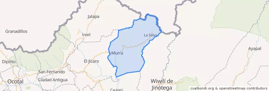 Mapa de ubicacion de Murra (Municipio).