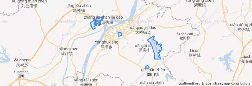 Mapa de ubicacion de 樟树市工业园区.