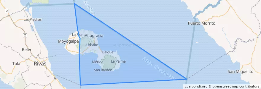 Mapa de ubicacion de Altagracia (Municipio).