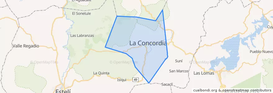 Mapa de ubicacion de La Concordia (Municipio).