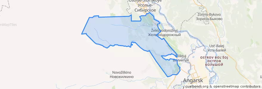 Mapa de ubicacion de Тельминское городское поселение.