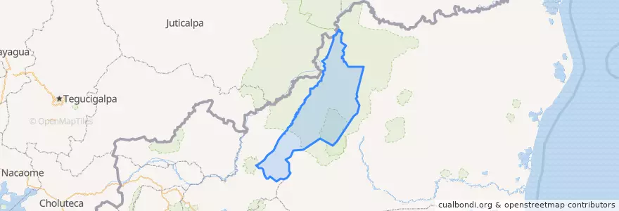 Mapa de ubicacion de San José de Bocay (Municipio).