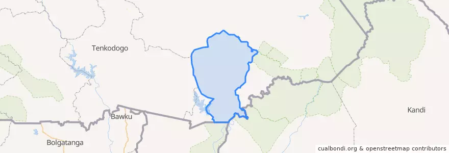 Mapa de ubicacion de Kompienga.
