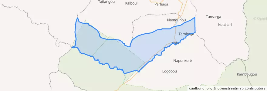 Mapa de ubicacion de Tambaga.