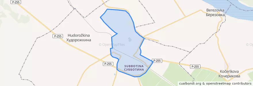 Mapa de ubicacion de Михайловское городское поселение.