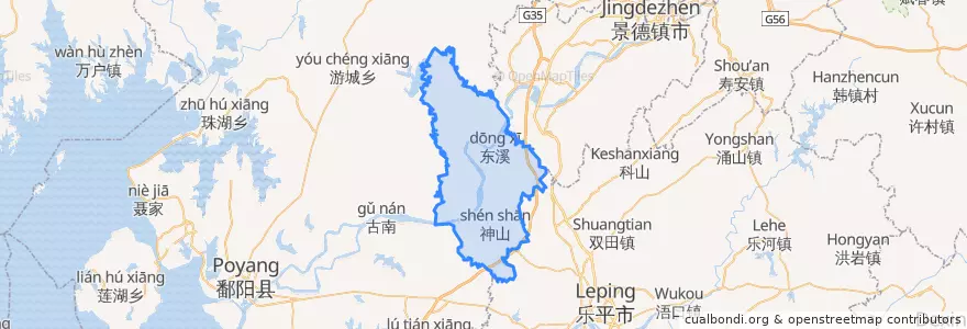 Mapa de ubicacion de 凰岗镇.