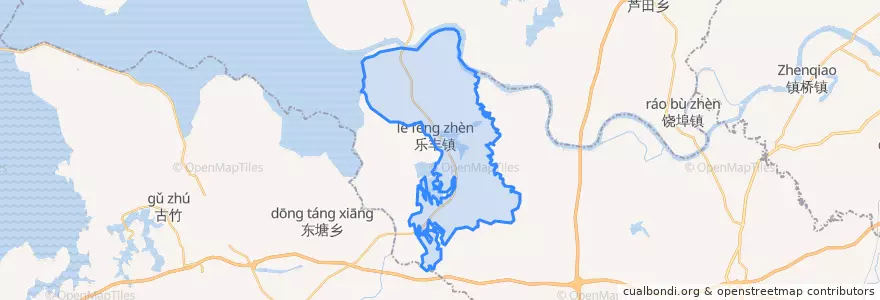 Mapa de ubicacion de 乐丰镇.