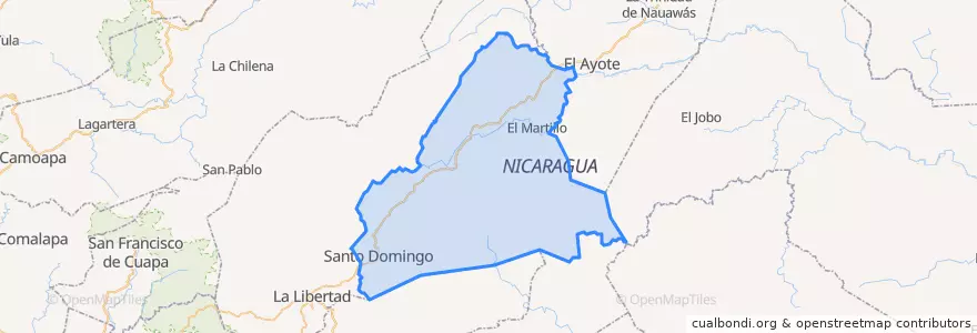 Mapa de ubicacion de Santo Domingo (Municipio).
