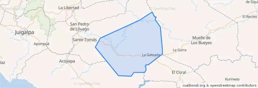 Mapa de ubicacion de Villa Sandino (Municipio).