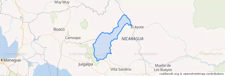 Mapa de ubicacion de La Libertad (Municipio).