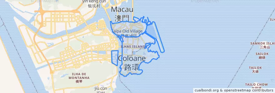 Mapa de ubicacion de 嘉模堂区.