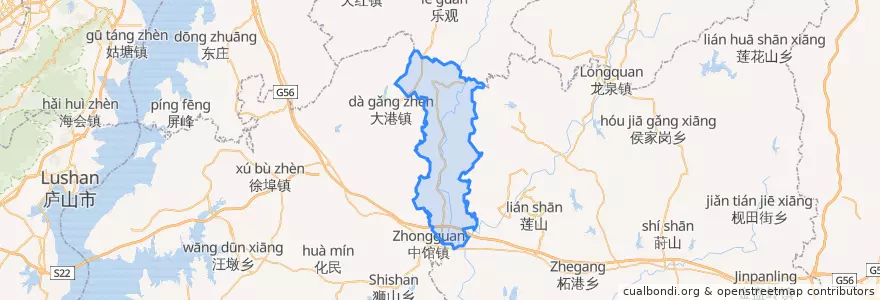 Mapa de ubicacion de 响水滩乡.