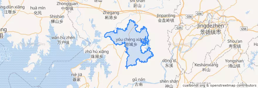 Mapa de ubicacion de 游城乡.